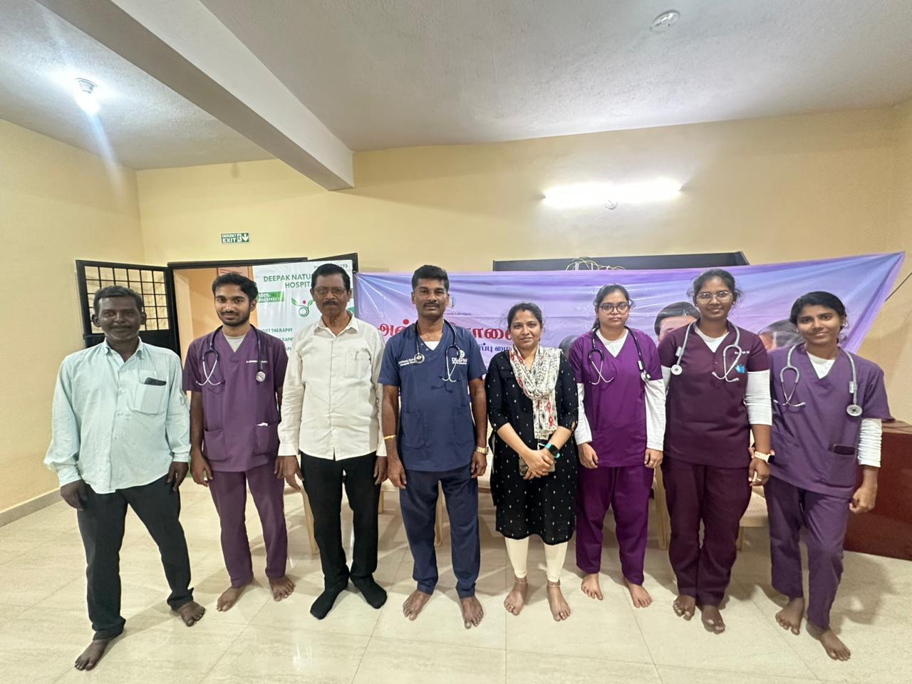 Free naturopathy camp held for seniors in hosur